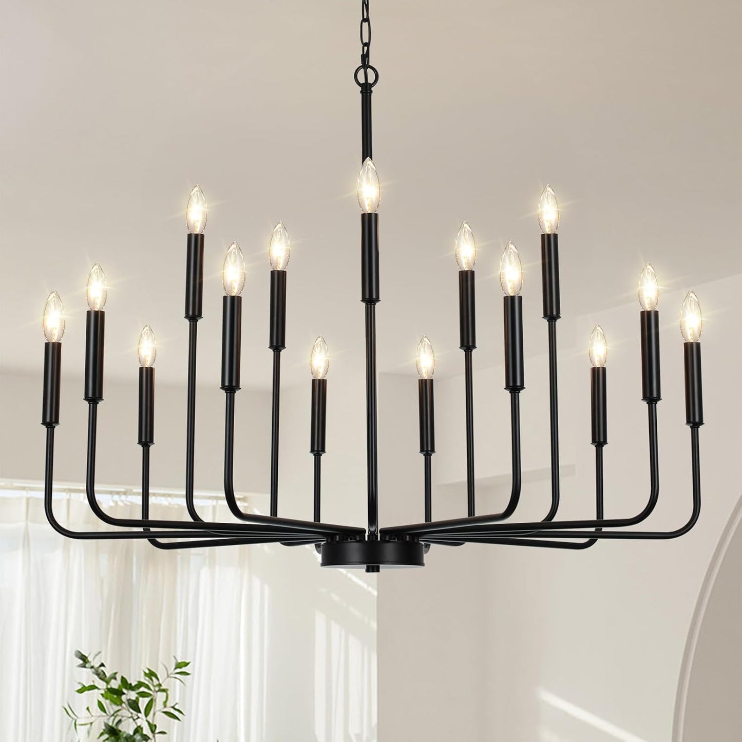 Black Chandeliers for Dining Room Light Fixture Over Table