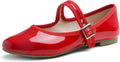 FEVERSOLE Women's Soft Cushion Mary Jane Flats - Extra (Style XM7Y)