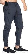 BROKIG Mens Lightweight Gym Jogger Pants - Tapered Fit for Training