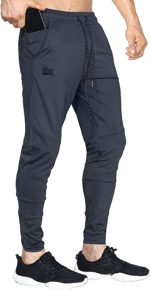 BROKIG Mens Lightweight Gym Jogger Pants for Active Lifestyle