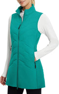 baleaf Running Vest for Women Long Puffer Vest - Lightweight Warm
