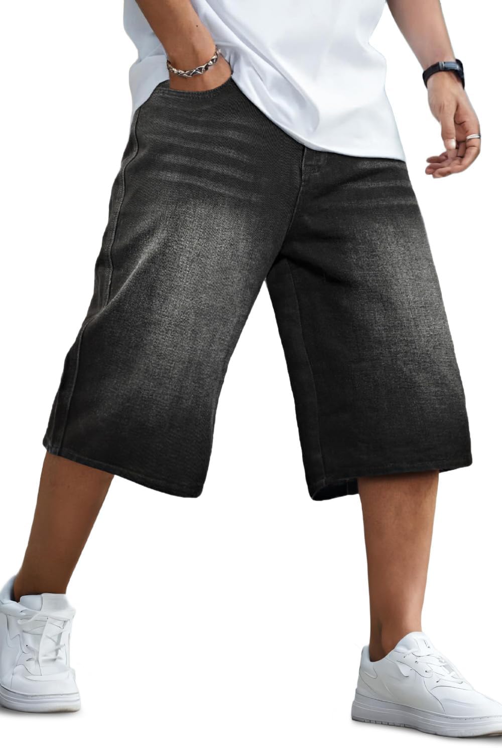 GINGTTO Mens Baggy Jean Shorts for Ultimate Comfort & Style