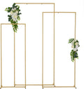 Vincidern Square Wedding Arch Backdrop Stand Set of 3 - Elegant Metal