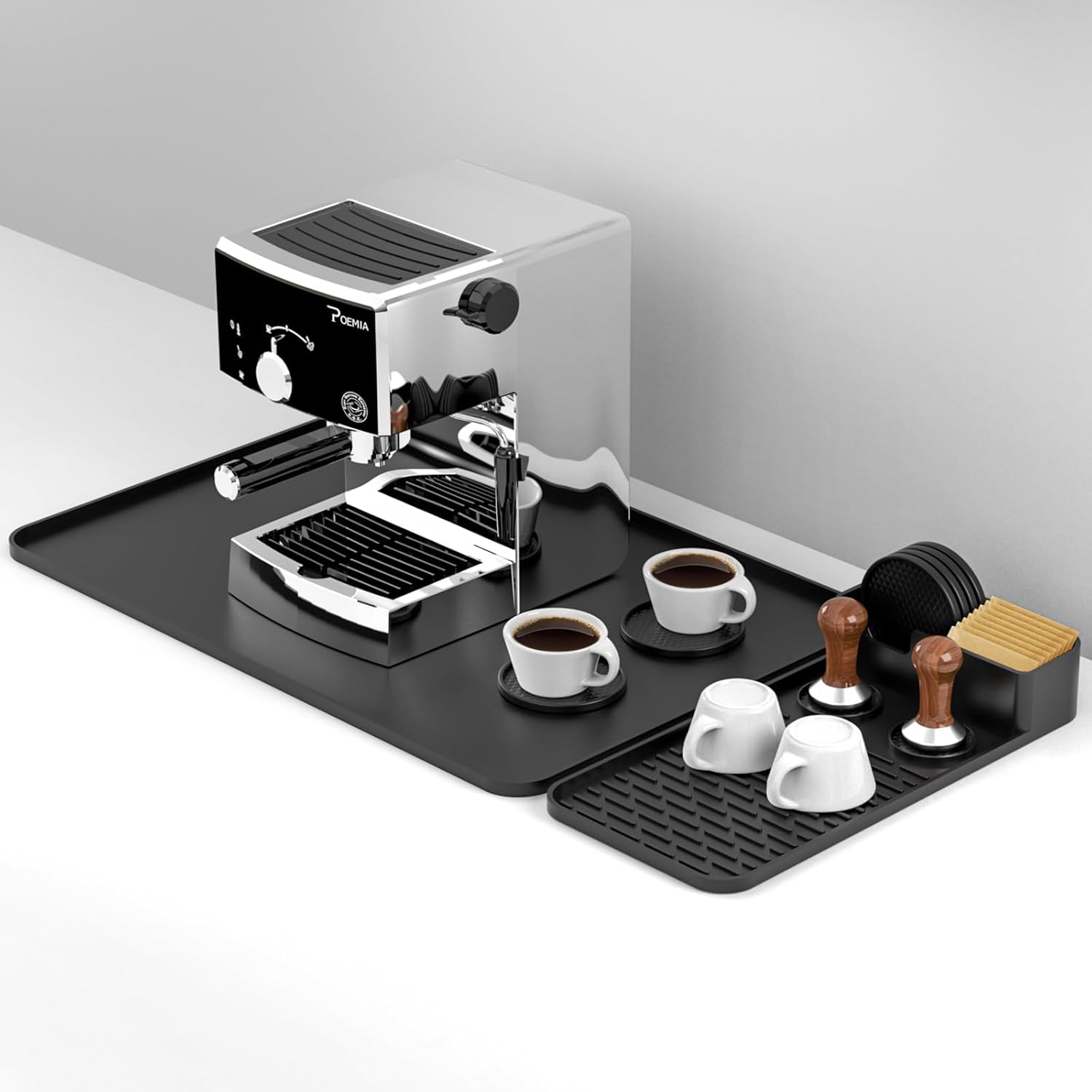 Garolue Silicone Coffee Mat Set - Ultimate Countertop Protection