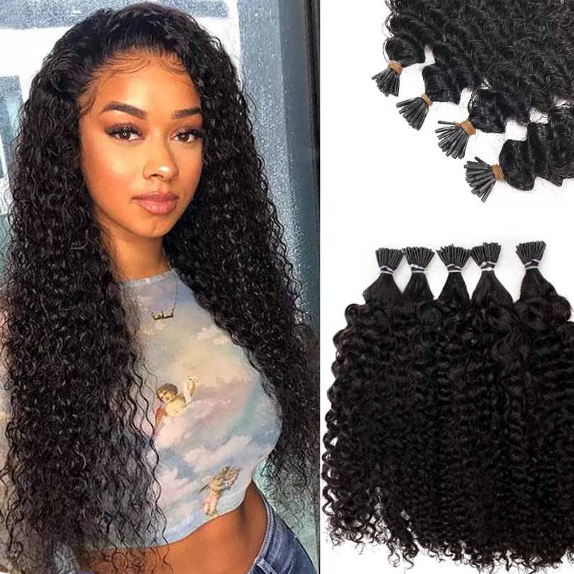 28Inch Long I Tip Hair Extensions for Full Head Volume Boost