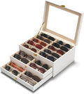 10 Slots Sunglass Organizer Display Case for Multiple Pairs - Clear