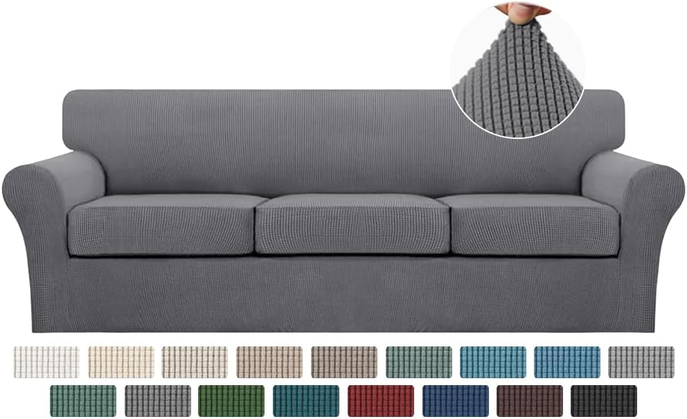 Turquoize 4 Piece Sofa Covers for 3 Cushion Couch Slipcover