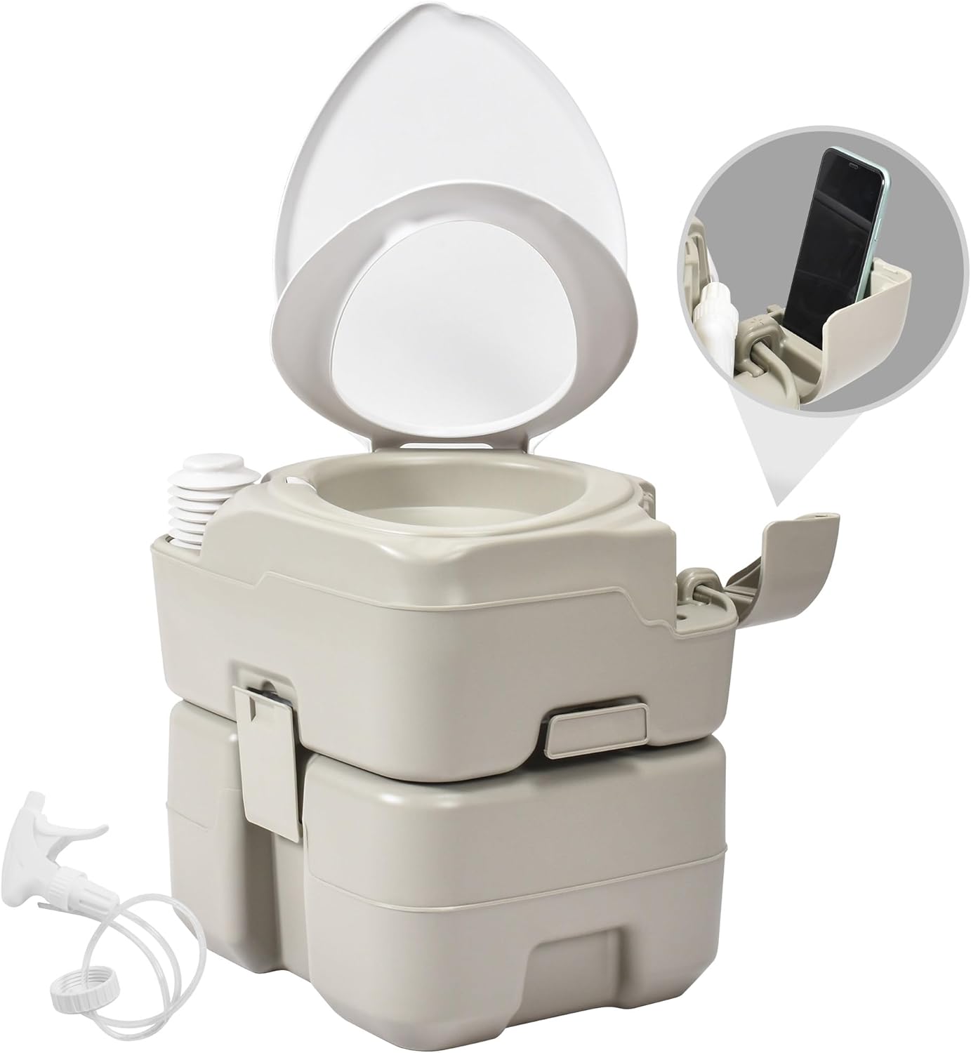YITAHOME Portable Toilet for Camping with Enlarged Bowl Design