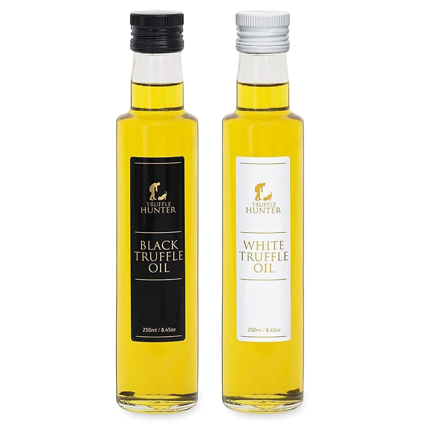 TruffleHunter Black & White Truffle Oil Set for Gourmet Cooking