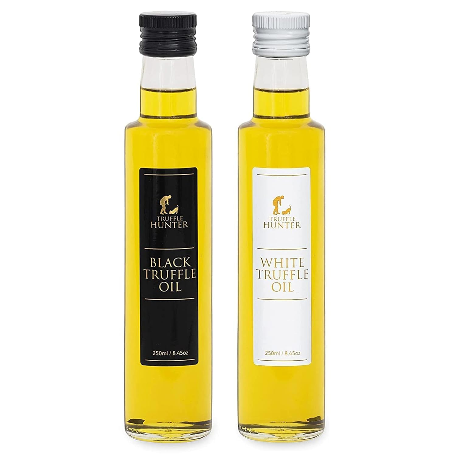 TruffleHunter Black & White Truffle Oil Set for Gourmet Cooking