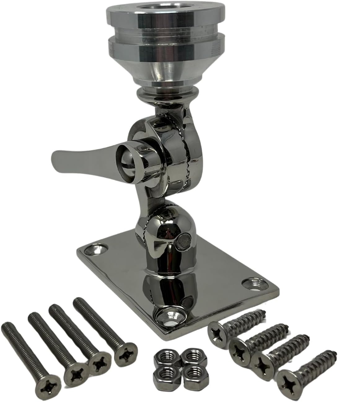 Marine-Grade Heavy-Duty Adjustable Mount for Starlink Mini Antenna