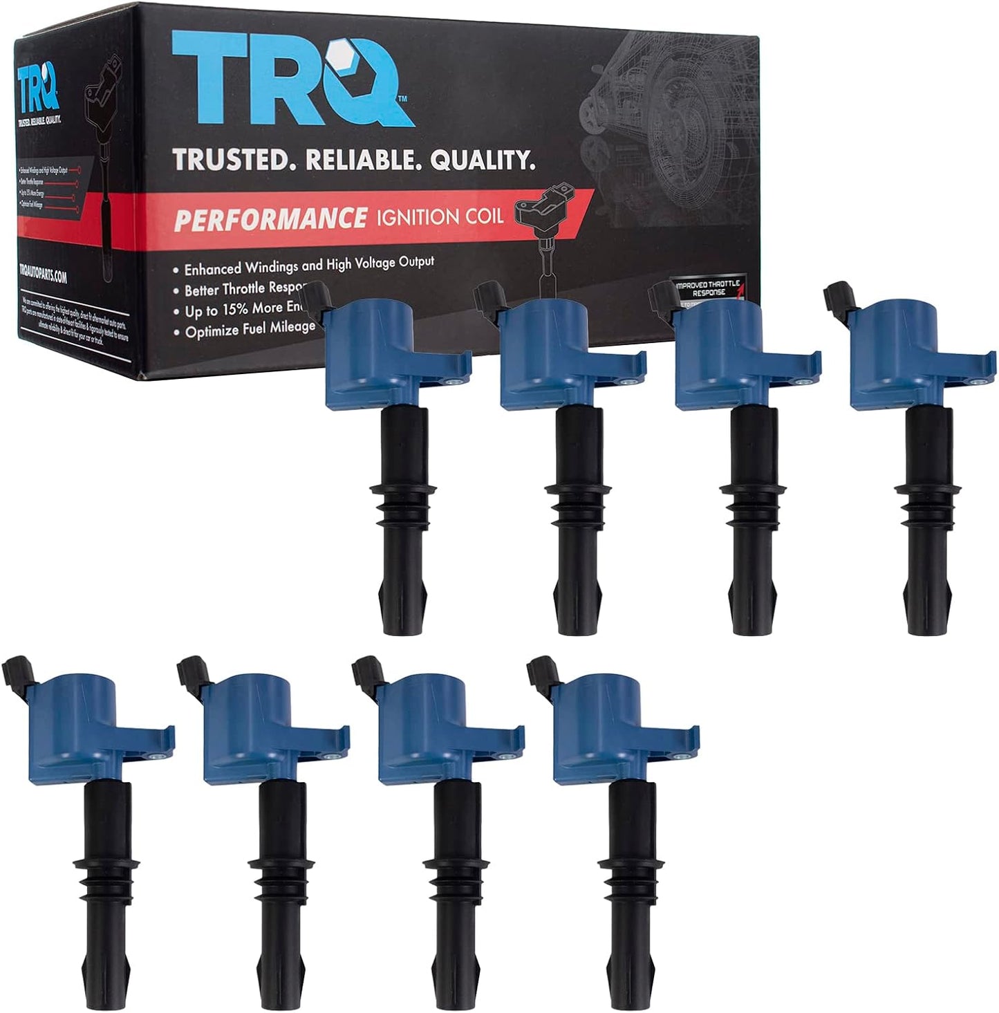TRQ Ignition Coil Set for 04-08 Ford, 05-08 Lincoln, 06-08 Mercury