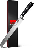 SHAN ZU 8in Bread Knife - Professional Sourdough Slicer