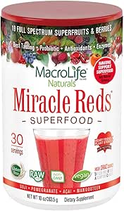 MacroLife Naturals Miracle Reds Superfood Powder for Health