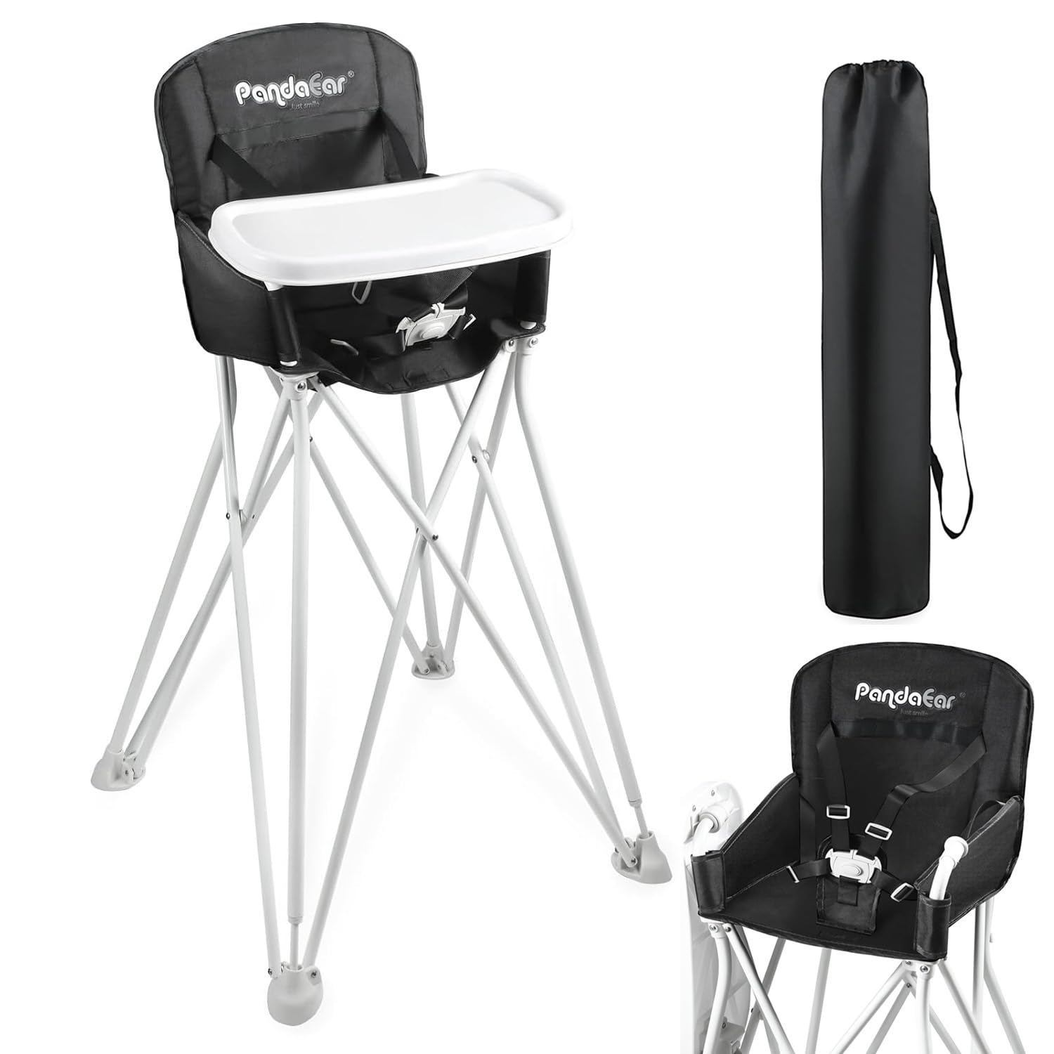 Folding PandaEar High Chair - Travel-Friendly Dining Solution
