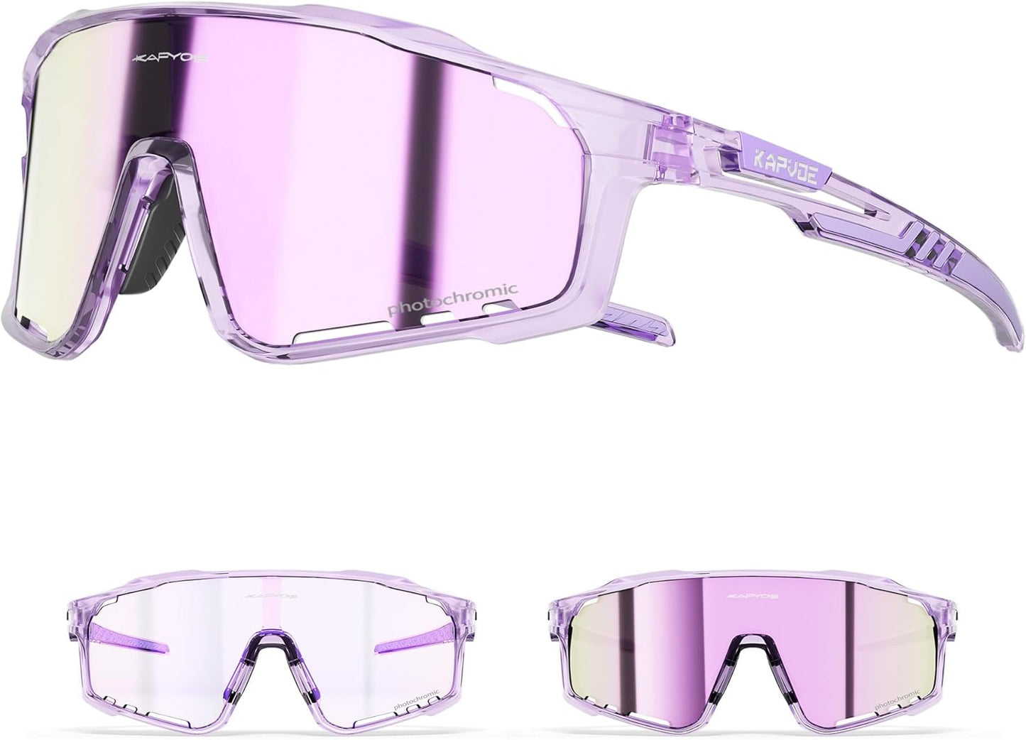 Photochromic Cycling Glasses for Men Women by KAPVOE - K76