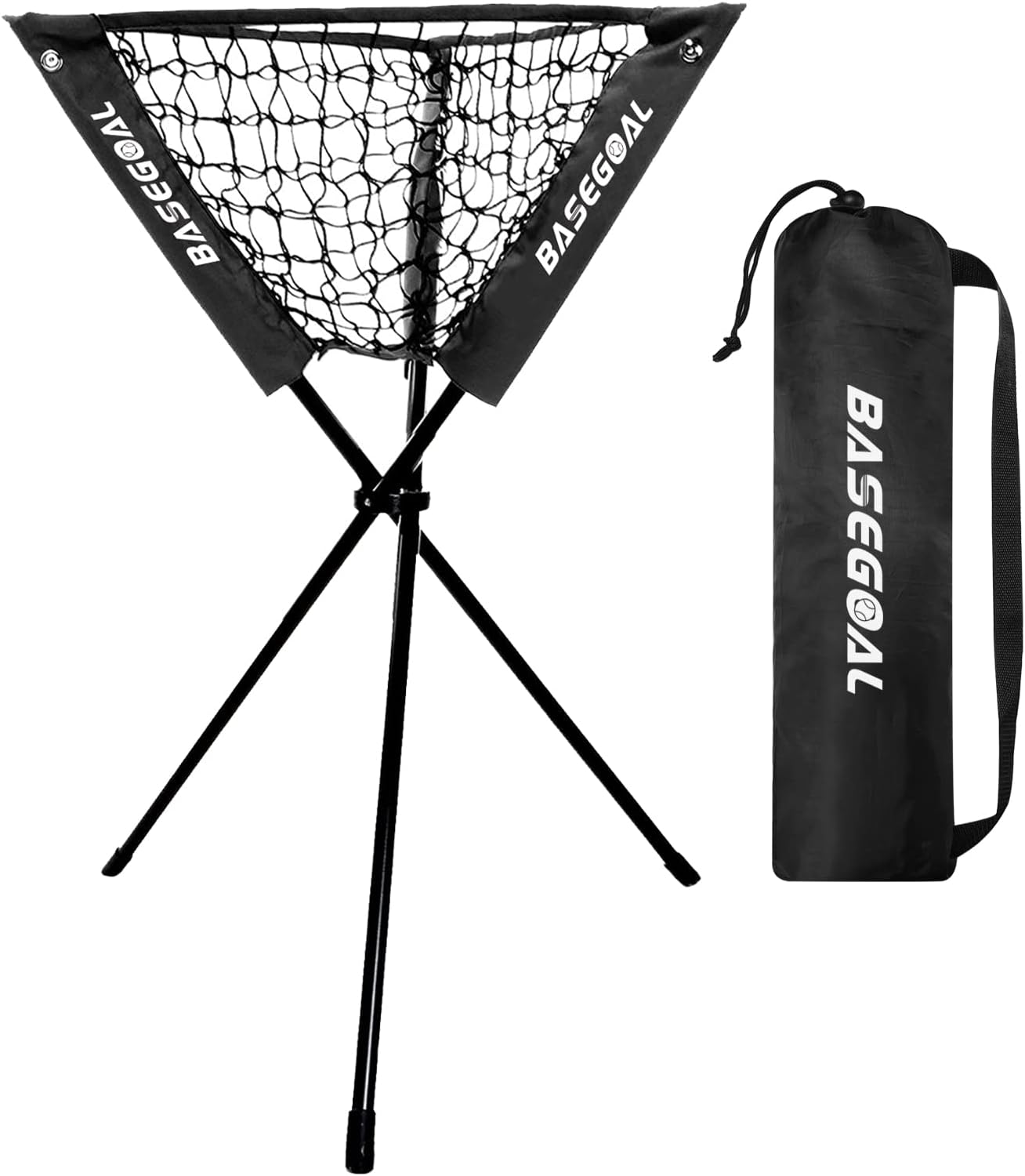 Portable and Foldable Baseball Softball Ball Caddy for Training