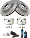 TRQ Front Brake Pad & Rotor Kit Compatible with 1999-2004 Jeep Grand 3