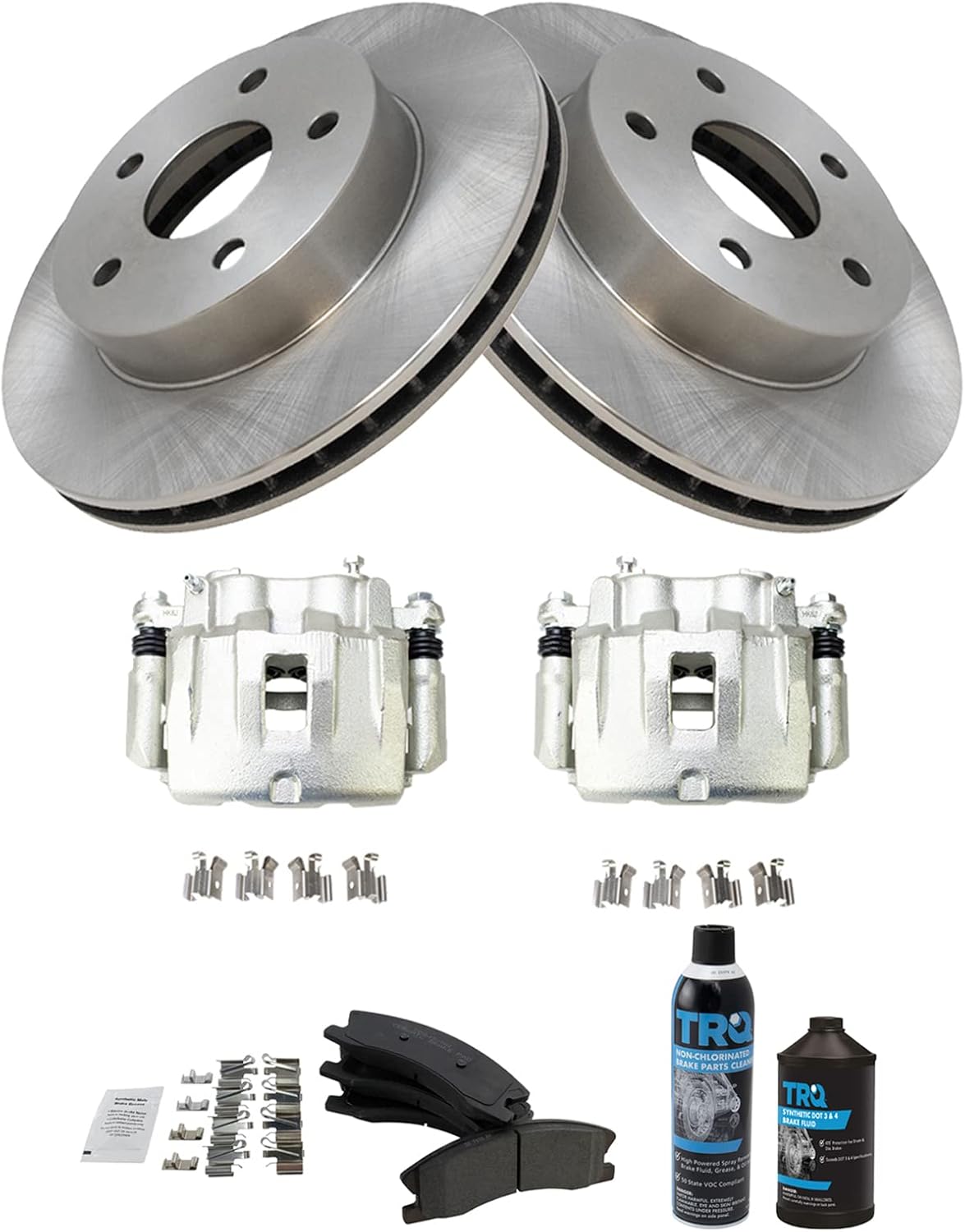 TRQ Front Brake Pad & Rotor Kit for 1999-2004 Jeep Grand Cherokee