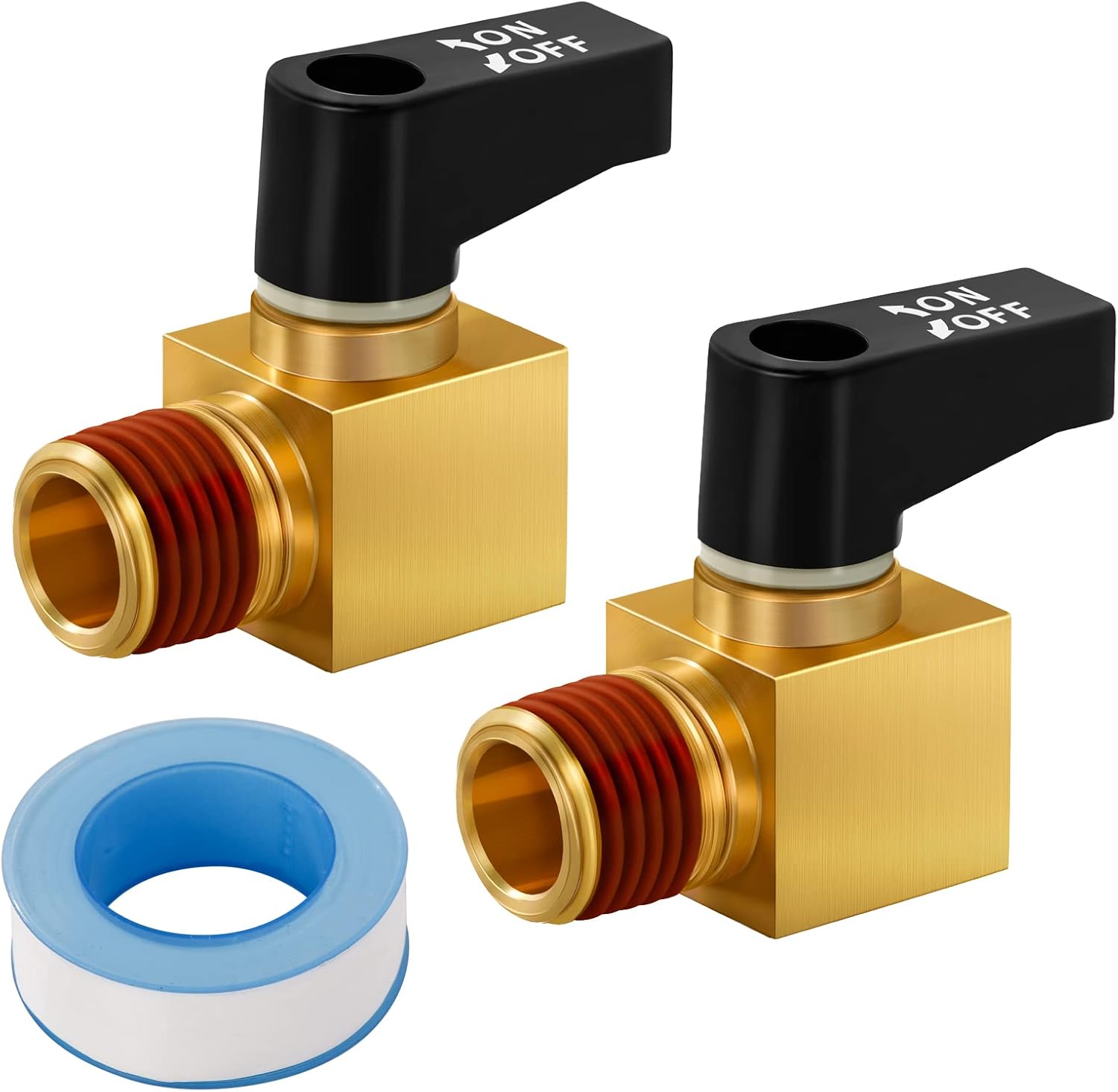SUNROAD Brass Ball Valve Set for Easy Air Compressor Draining