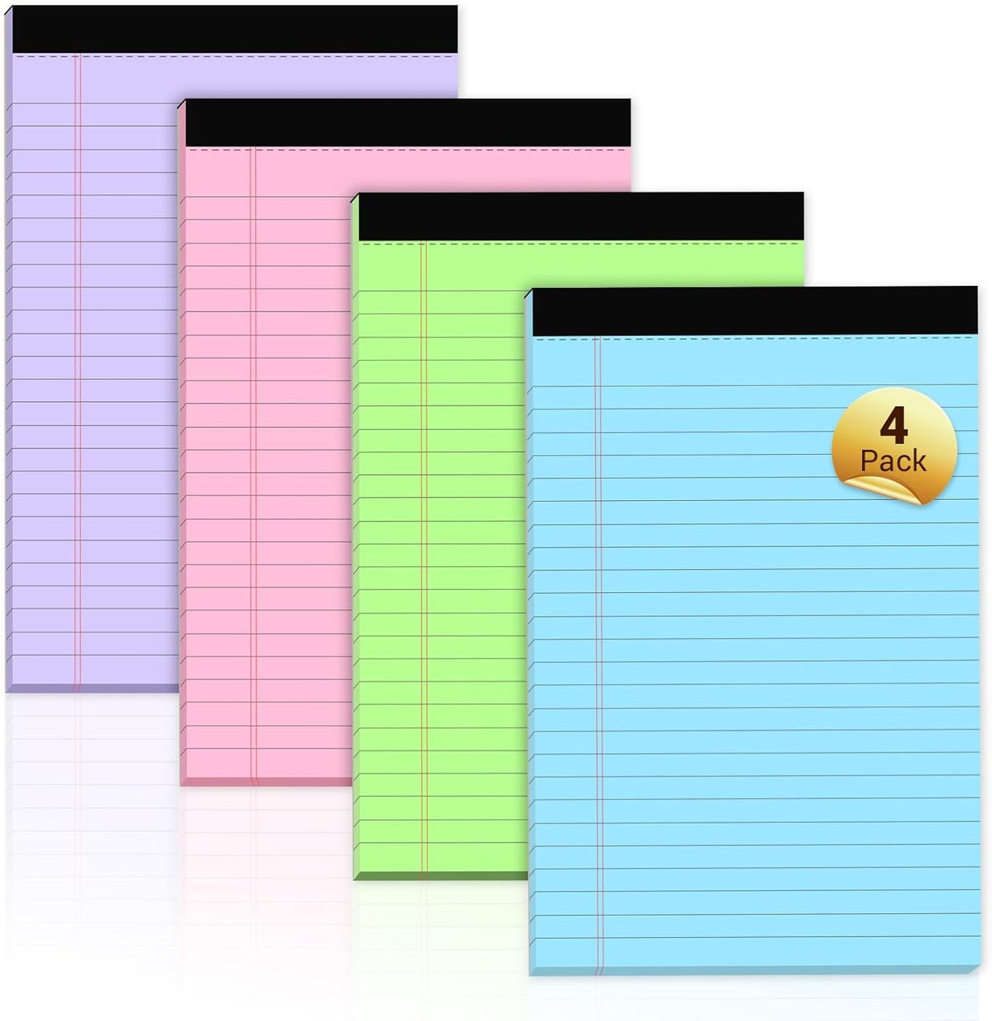 Roneky 5x8 Colored Legal Pads - Brighten up your notes!