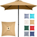 4.9 ft Patio Umbrella for Small Tables - Windproof Waterproof Shade