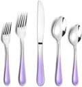 Gradient Purple Stainless Steel Flatware Set for 4 - 20 Piece