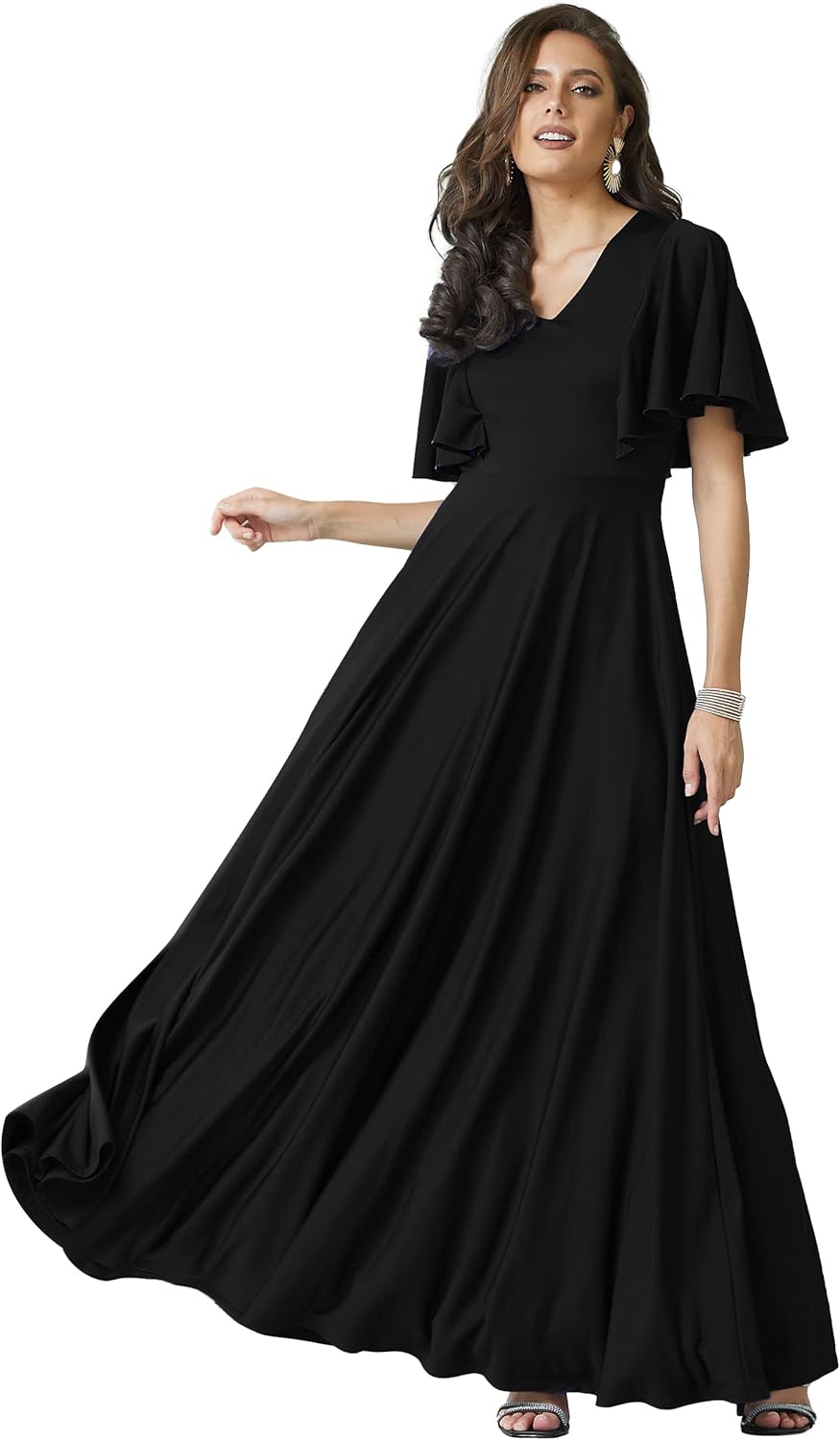 KOH KOH Womens Long Elegant Bridesmaid Evening Cocktail Dress