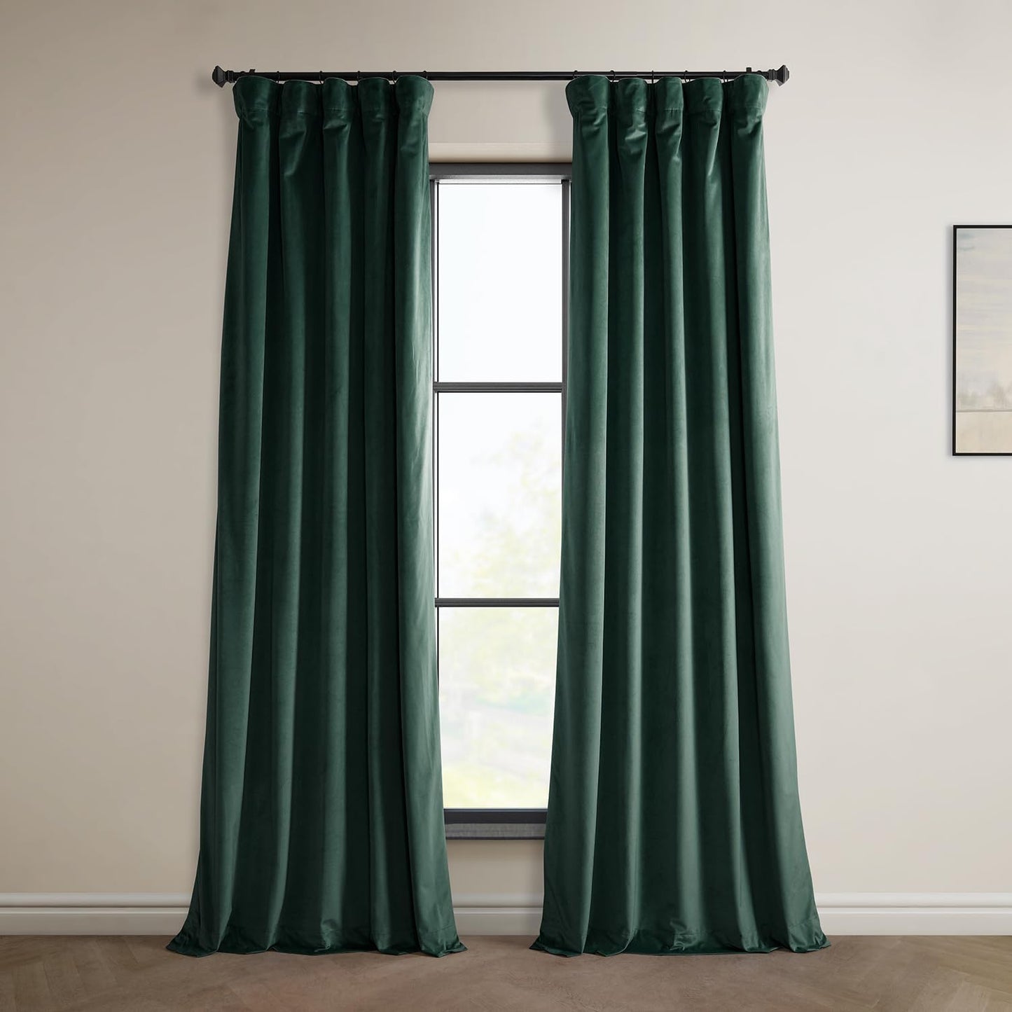 Heritage Plush Velvet Room Darkening Curtains 50W x 108L