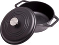 Victoria 4-Quart Cast Iron Dutch Oven with Lid and Dual Loop Handles