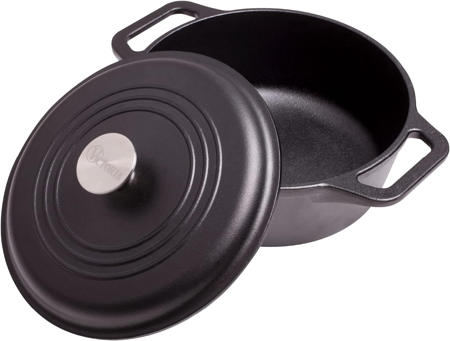 Victoria 4-Quart Cast Iron Dutch Oven for Perfect Cooking