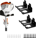 Garage Organizer Trimmer Rack 4 Pack - Stainless Steel Wall Hangers