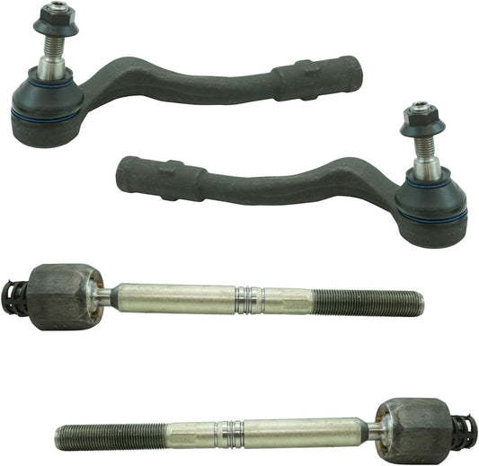 TRQ Front Inner and Outer Tie Rod Set for Audi A4 A5 Q5 RS5