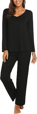 Ekouaer Pajamas for Women Soft Sleepwear Set - Comfortable Rayon