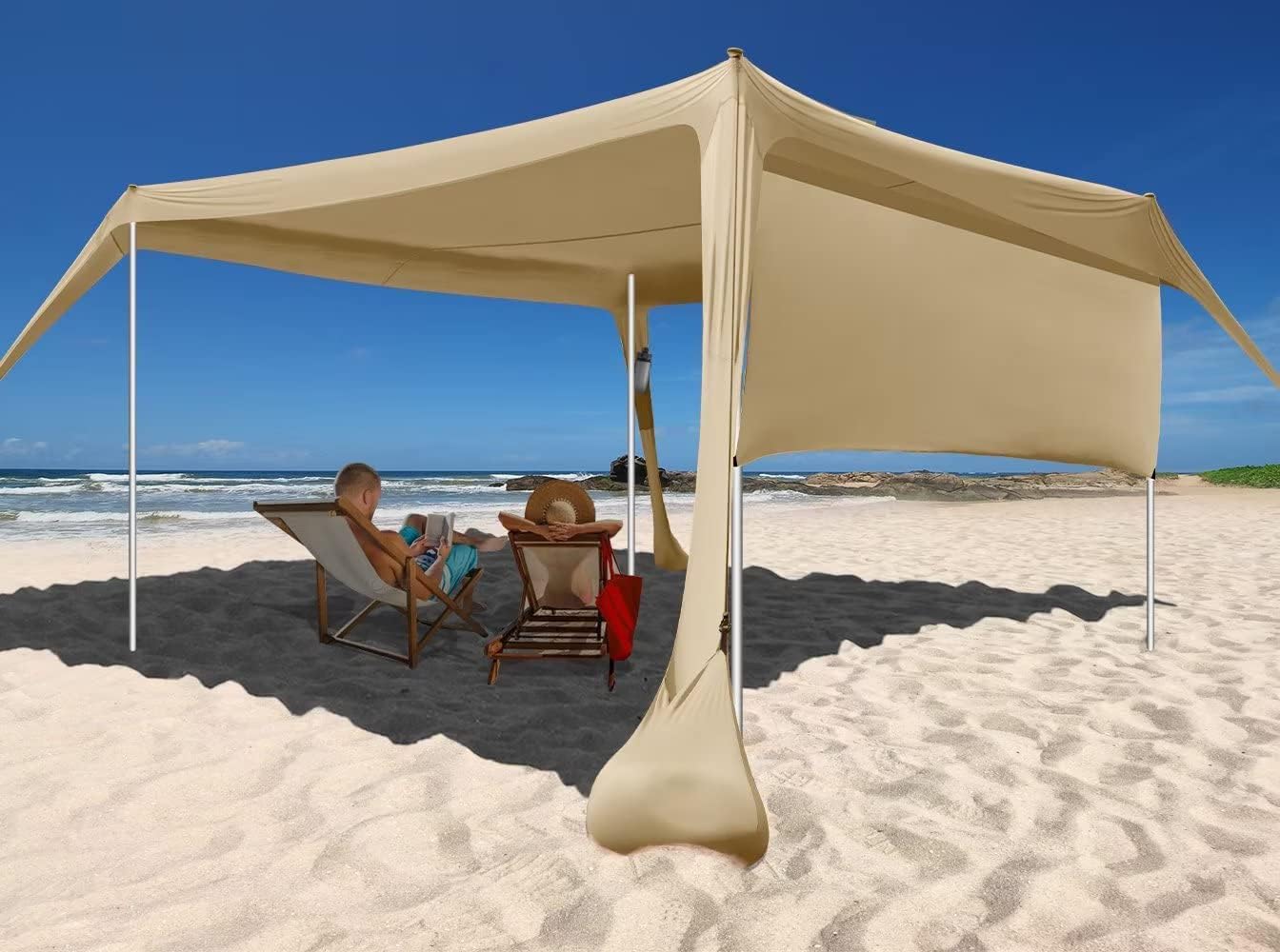 Beach Canopy Tent Shade with Sidewalls for Ultimate Protection