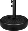 Fillable 20 in Market Patio Umbrella Base Stand - Heavy Duty Stability