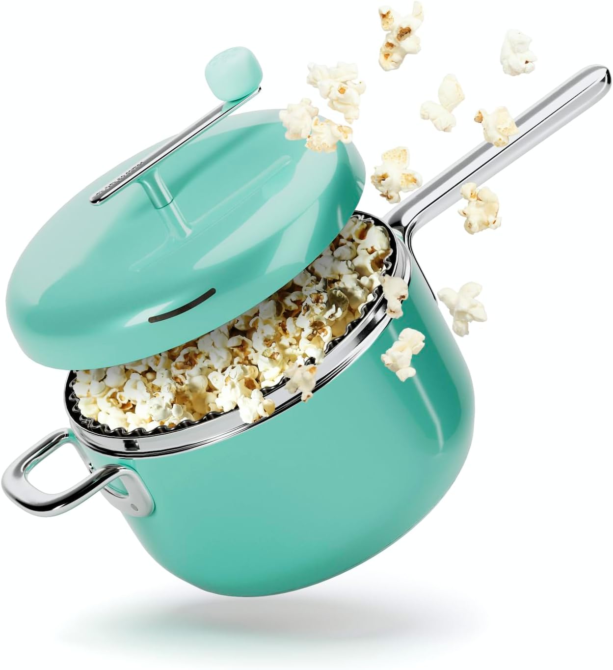 Popsmith Popcorn Popper in Mint - 6 Quart Stovetop Machine