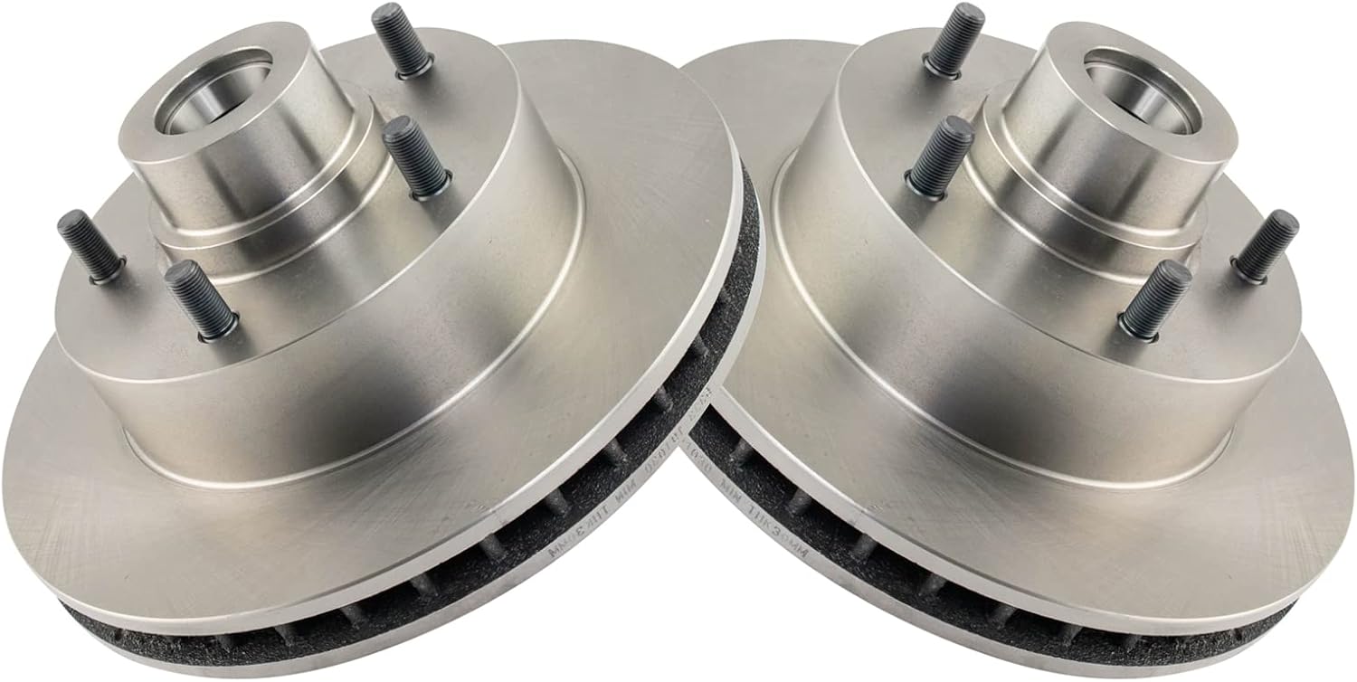 TRQ Front Brake Rotors Set for Dodge B150 B250 B350 D100 D150