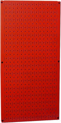Wall Control Pegboard 32in x 16in Red Metal Pegboard Tool Board Panel