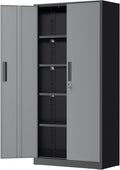 Greenvelly Metal Garage Storage Cabinet 72 in - Secure Heavy Duty