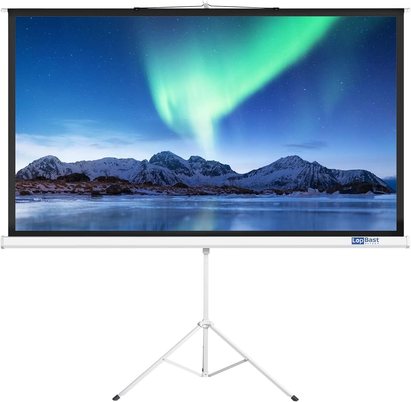108-Inch Projector Screen with Stand for Home and Outdoor Use