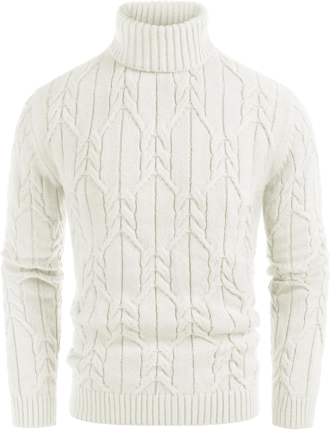 Stylish Cable Knit Turtleneck Sweater for Men - Warm & Versatile