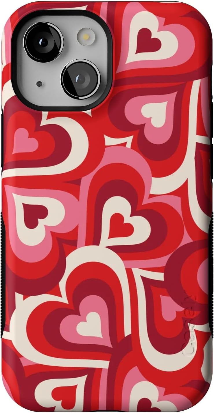 Casely iPhone 13 Mini Case - Love Song Remix with Ombre Hearts
