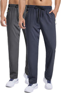 Men's Lightweight Workout Sweatpants with Zipper Pockets - Breathable