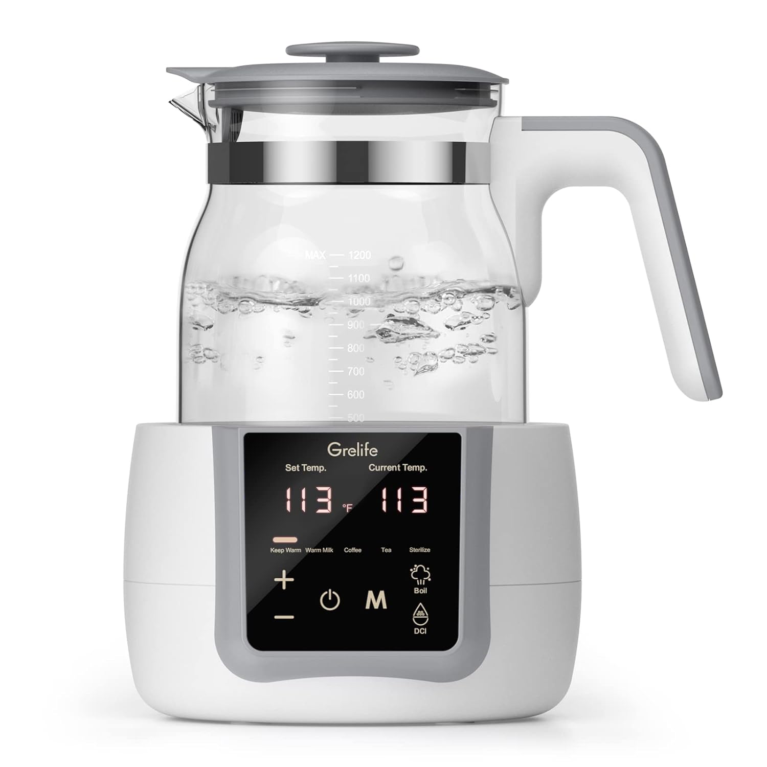 Grelife 9-in-1 Portable Baby Bottle Warmer: 72H Keep Warm