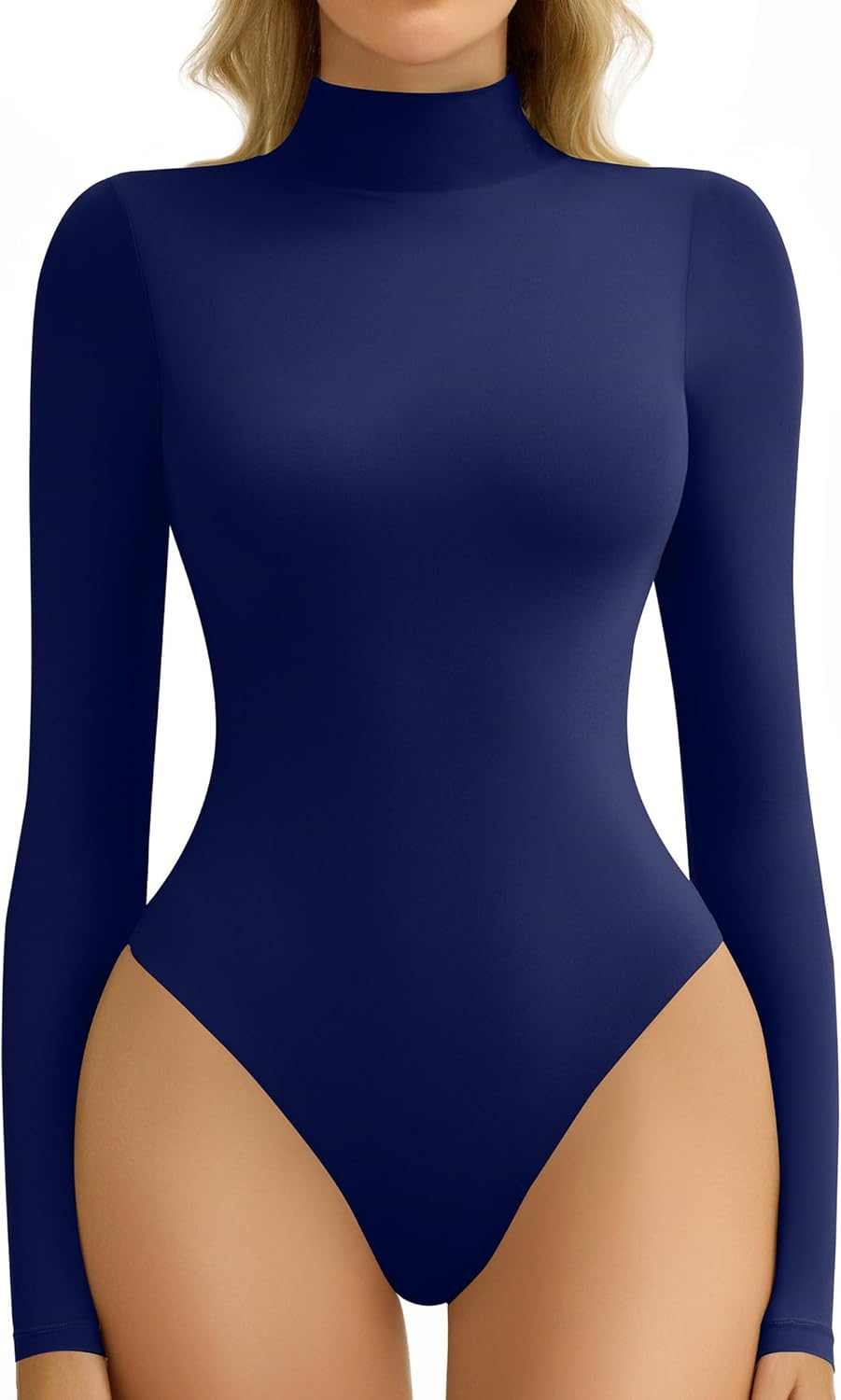 Avidlove High Neck Long Sleeve Bodysuit for Women Soft Fit