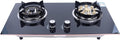 2 Burner Natural Gas Cooktop Stove Top - Tempered Glass Safety