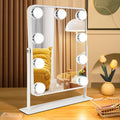 Vanity Mirror with Lights 9 LED Bulbs - Travel Size Lighted Makeup