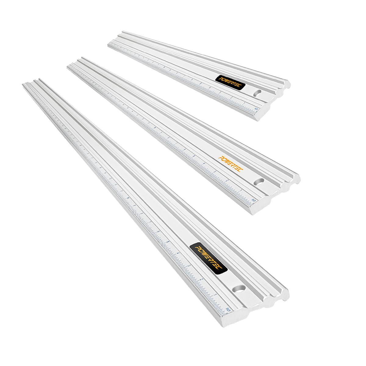 POWERTEC Machinist Aluminum Straight Edges for Precision Work