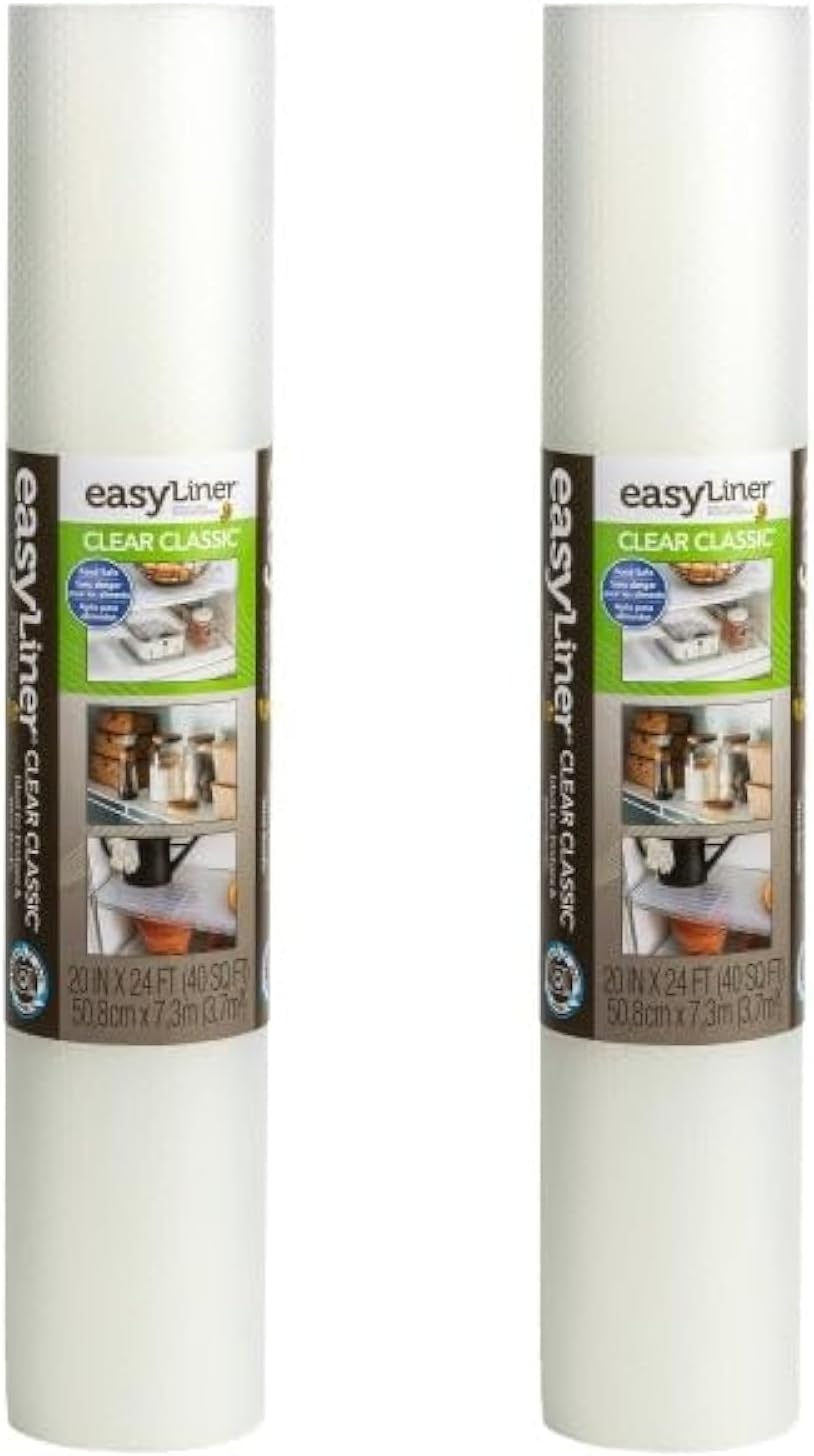 Clear Classic EasyLiner Shelf Liner for Versatile Use 20 in x 24 ft
